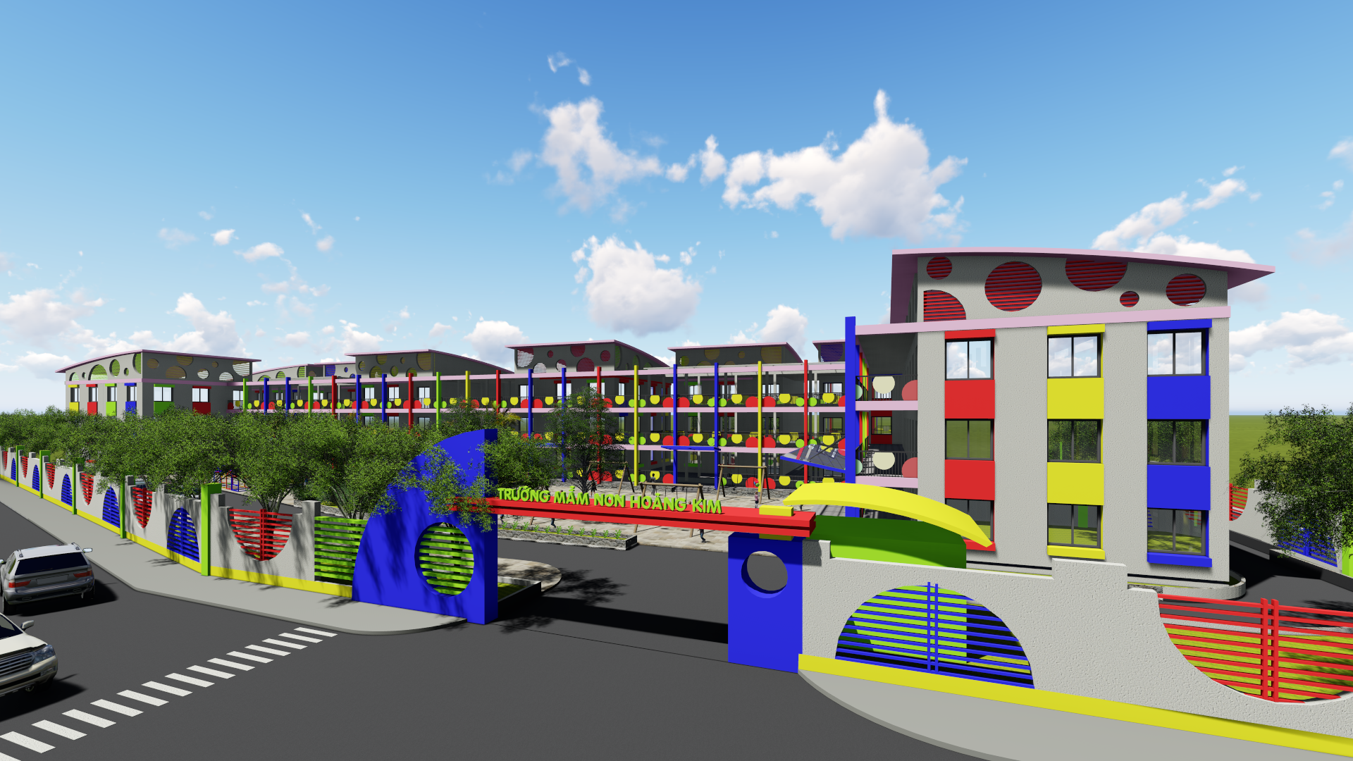 Dự án thiết kế công trình công cộng (Trường học MNHK)