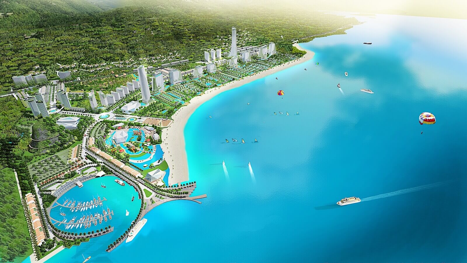 Dự án Khu tổ hợp du lịch nghỉ dưỡng Sonasea Vân Đồn Harbor City – Phân khu 1