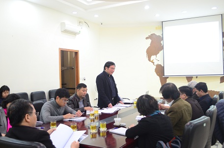 Viện trưởng Đỗ Thanh Tùng phát biểu khai mạc buổi họp
