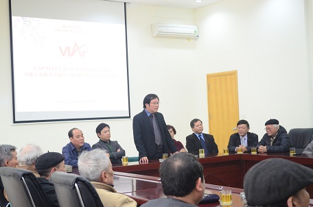Viện trưởng Đỗ Thanh Tùng phát biểu tại buổi gặp mặt