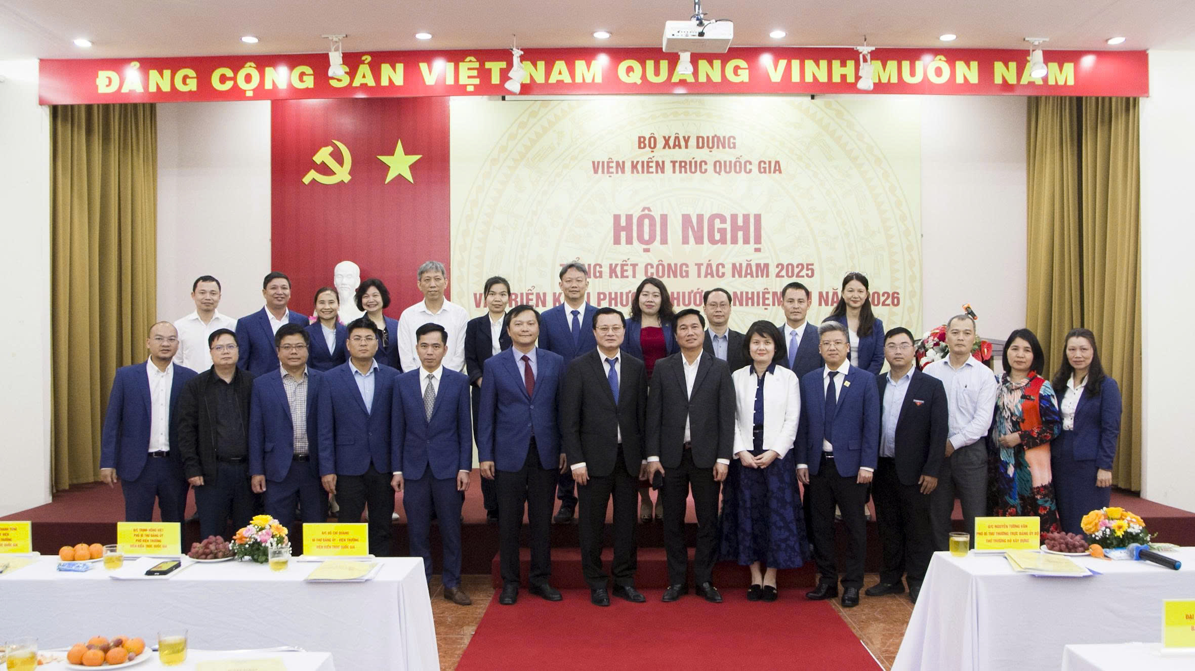 Viện Kiến trúc Quốc gia tổ chức Hội nghị tổng kết năm 2025 và triển khai phương hướng nhiệm vụ năm 2026