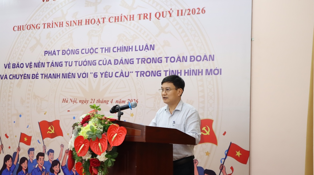 Đoàn Thanh niên Cộng sản Hồ Chí Minh Bộ Xây dựng phát động cuộc thi chính luận về bảo vệ nền tảng tư tưởng của Đảng