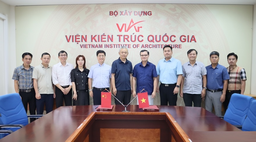 Viện Kiến trúc Quốc gia ký kết biên bản ghi nhớ hợp tác với Viện nghiên cứu Quy hoạch và Thiết kế đô thị Đồng Tế, Thượng Hải
