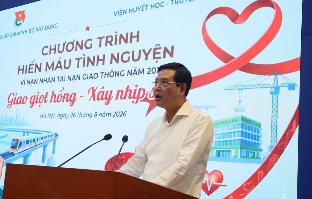 Đoàn thanh niên Viện Kiến trúc Quốc gia hưởng ứng chương trình hiến máu tình nguyện năm 2026
