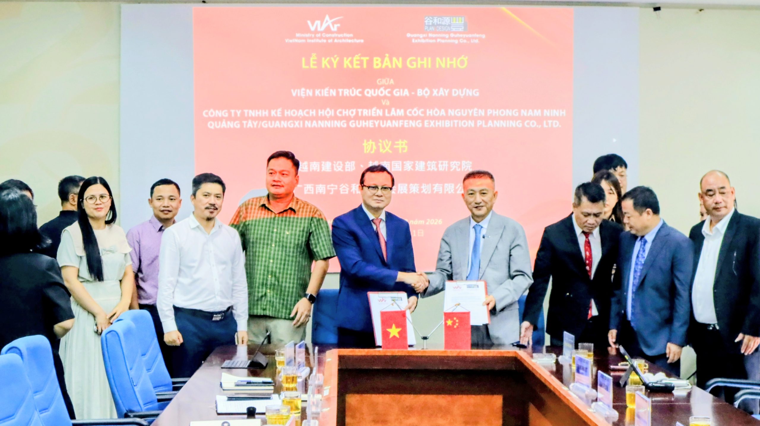 Viện Kiến trúc Quốc gia ký kết thỏa thuận hợp tác tổ chức Hội trợ triển lãm trong lĩnh vực Kiến trúc, Xây dựng
